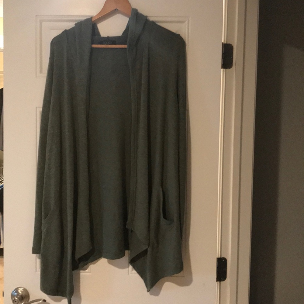 Laila Jayde open drape green cardigan
